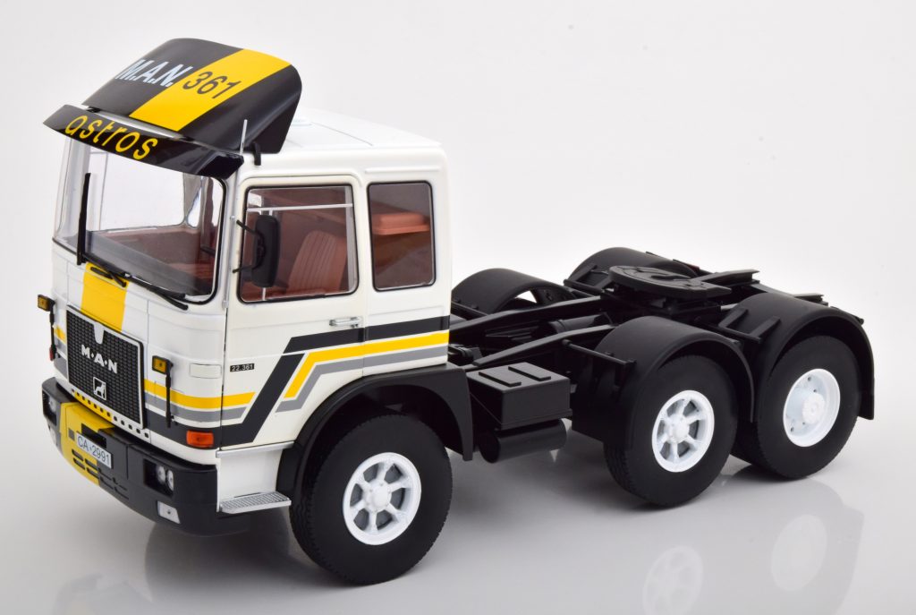 MAN F8 22.361 1978 Wit/Geel - 1:18